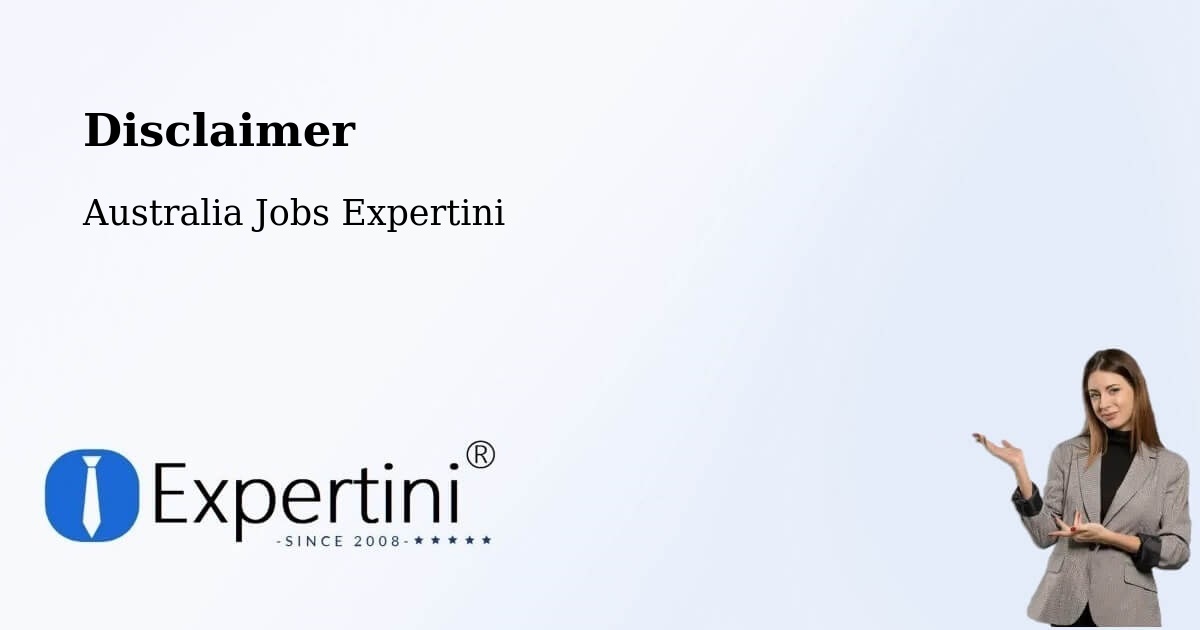 Disclaimer – Wingecarribee - Australia Jobs Expertini